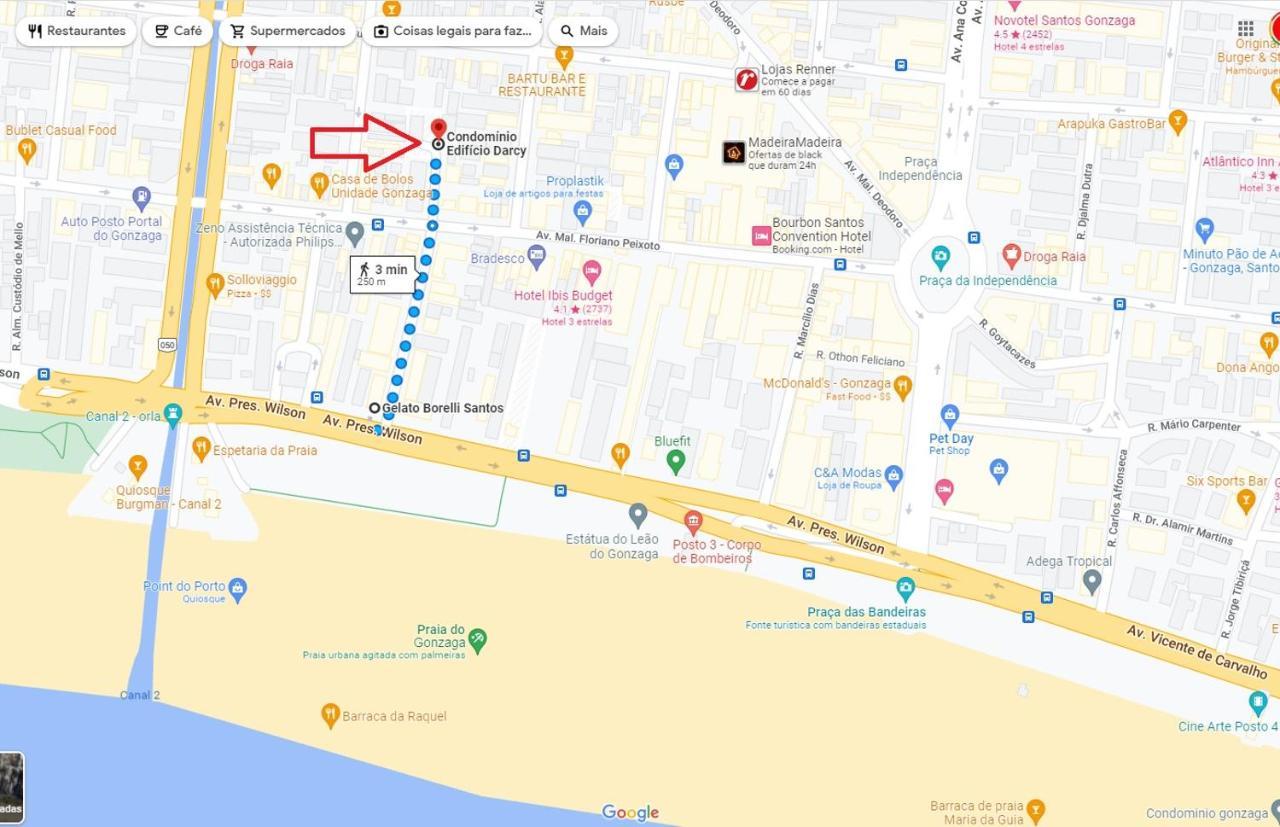 דירות סנטוס Coracao Do Gonzaga מראה חיצוני תמונה